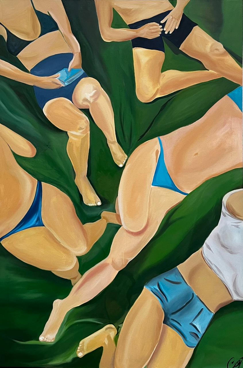 Escorzos sobre una roca